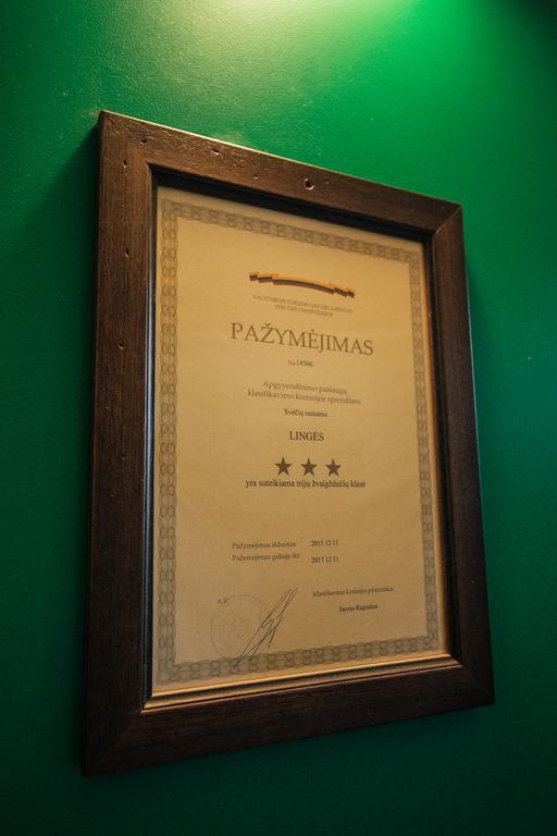 Sveciu Namai Linges Hotel Nemėžis Buitenkant foto